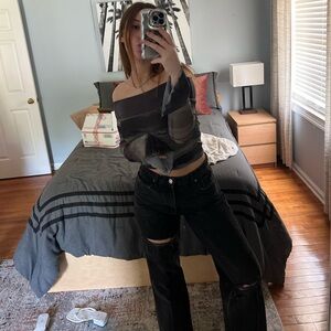 Zara distressed jeans